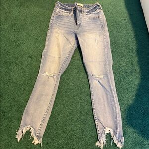 Distressed Light Blue Women's Jeans